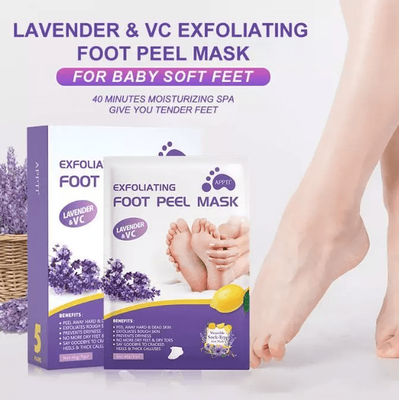 Exfoliating Foot Peel Mask For Baby Soft Feet, Callus Remover Socks To Remove Dead Skin & Cracked Heels 2 Pcs