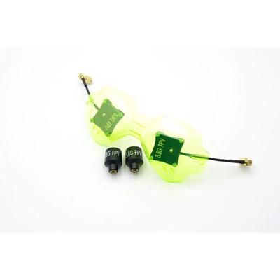 Directional FPV Patch Antenna Combo For Goggles 5.8GHz 8.4dBi Visor Set green