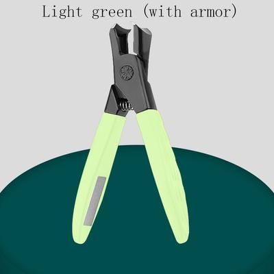 Anti Splash Nail Clippers, Special Single Heavy Duty Nail Trimmer For Thick Hard Large Household Nails light Green