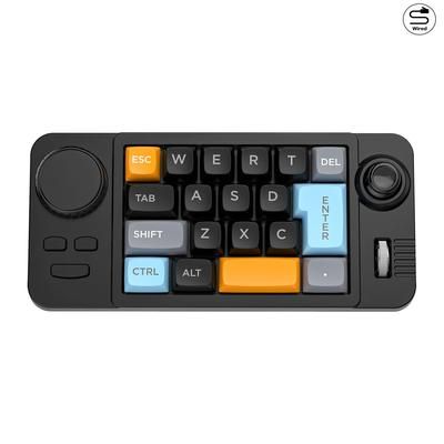 Programmable Mechanical Keypad With Scroll Wheel And Joystick black