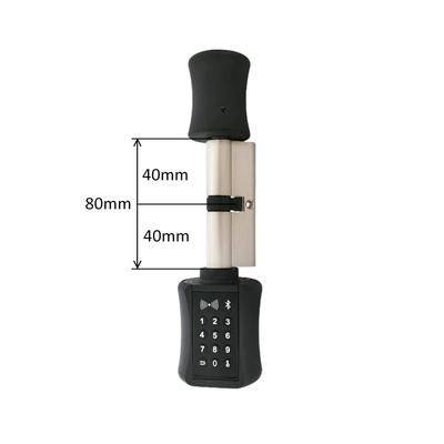 TTLock Bluetooth Smart Cylinder Lock, WiFi Smart Security Lock, APP Keypad Code, RFID Card Keyless Entry black 80