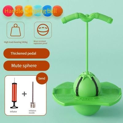 Childrens Bouncing Ball Frog Jump Equipment, Long Height Exercise & Balance Training For High Jump green