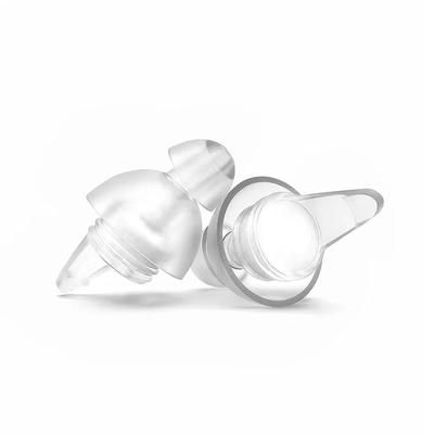 High Fidelity Ear Plugs For Concerts With Noise Reduction And Carrying Case white