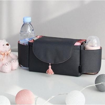 Baby Stroller Organizer Bag Stylish & Functional Pink Tassel
