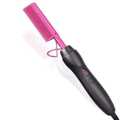 Ceramic Hot Comb Hair Straightener For Hair Beards And Wigs purple (1pc)
