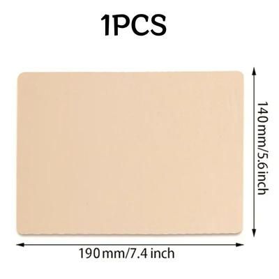 Double Sided Tattoo Practice Skin Synthetic Leather Fake Skin For Eyebrow & Tattoo Beginners Pink Reusable Exercise 1 Pc