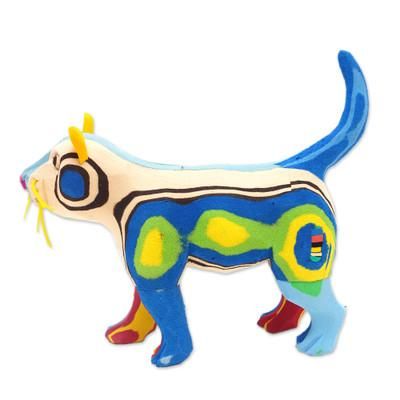 Eco Cat,'Handcrafted Recycled Flip-Flop Cat Sculpture'