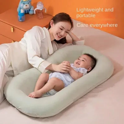 Portable Infant Newborn Baby Lounger Nest Crib Bedding Newborn Lounger Breathable Infant Sleeping Bed Babynest for Boy Girl