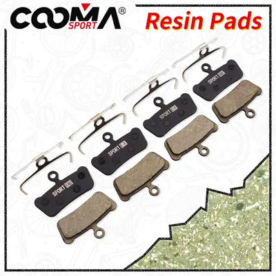 Bicycle Brake Pads for SRAM G2 R/RS Guide RSC, RS, R, Avid Trial, 4 Pairs, Sport EX Resin