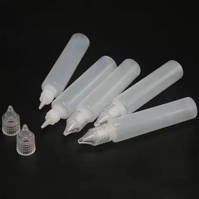 10/15/30/50ml Plastic Dropper Bottle Liquid Bottle Empty Long Slim Bottle Pen Shape Bottle For Ink Oil Pigment Container