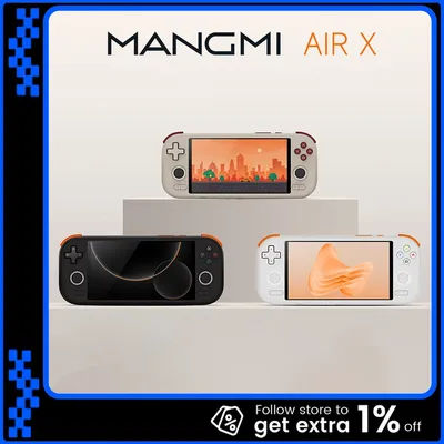 MangMi Air X Android Game Console 5.5Inch 1080P 11 IPS Touch Screen 5000mAh Hall-Effect Joystick Trigger Handheld Game Consoles
