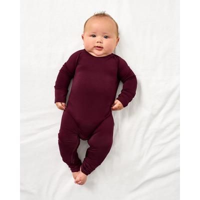 Classic Burgundy Crescent Zippy - 0-3 months