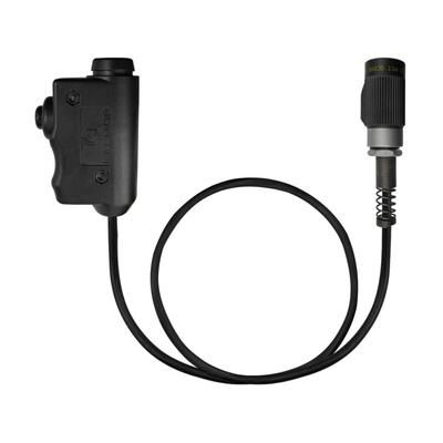 Earmor Tactical PTT for MIL PRC Radio Applications Tactical Black M51-MIL