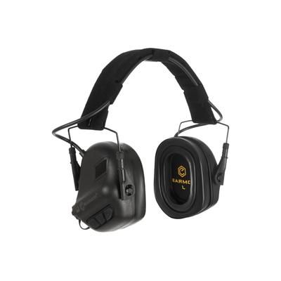 Earmor Electronic Ear Muffs w/ Gel Earpads & AUX Input 22dB Tactical Black M31-BK PLUS