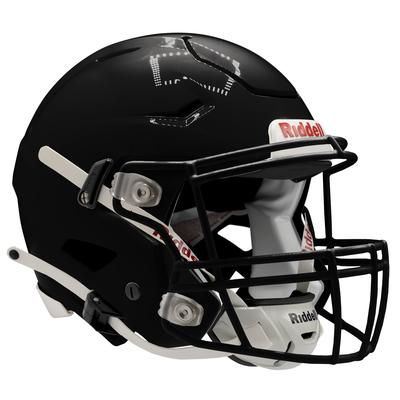 Riddell SpeedFlex Adult Football Helmet with attached Facemask Black/Black