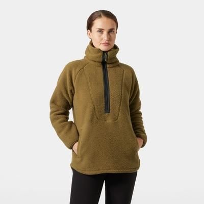 Helly Hansen Women's Bliss Pile Fleece 1/2 Zip Brown XL