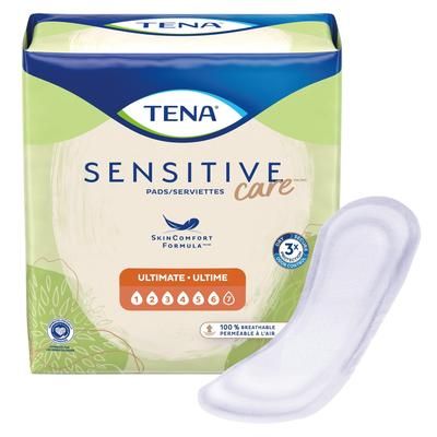 TENA Sensitive Care Ultimate Bladder Control Pad 16 Inch Length Heavy Absorbency Dry-Fast Core One Size Fits Most (1009256_BG)
