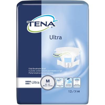TENA Ultra Unisex Adult Incontinence Brief Medium Disposable Heavy Absorbency (694181_PK)