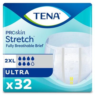 TENA ProSkin Stretch Ultra Unisex Adult Incontinence Brief 2X-Large Disposable Heavy Absorbency (794218_BG)