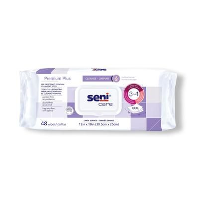 Seni Care Personal Cleansing Wipe Soft Pack Unscented 48 Count (1192225_CS)