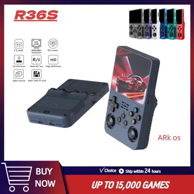 BOYHOM 256G 128G R36S Retro Handheld Game Console Linux System 3.5 Inch IPS Portable Pocket Player 64GB Video Gaming Kids Gifts