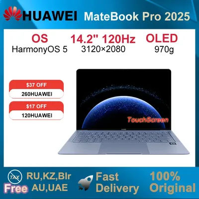 2025 HUAWEI MateBook Pro 14.2-inch Laptop HarmonyOS 5 OLED 120Hz 3120*2080