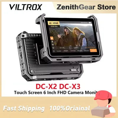 VILTROX DC-X2 DC-X3 Series Touch Screen 6 Inch FHD Camera Monitor 2000 Nits 3D LUT 1080P 4K HDMI SDI inputs outputs for Camera