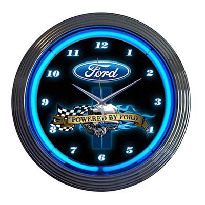 Neonetics 15-Inch Powered by Ford Neon Clock