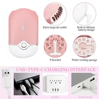 Mini USB Charging Eyelash Fan Graft Blower Extension Lashes Dryer Dedicated Air Conditioning Glue Fast Dry Women Makeup Tools
