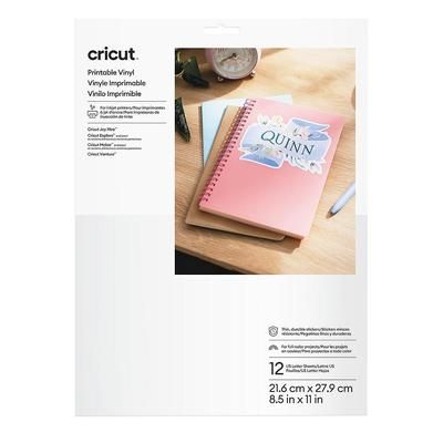 Cricut Printable Vinyl | US Letter | 12 Count | White