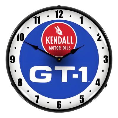 Collectable Sign and Clock Kendall Motor Oils GT-1 Backlit Wall Clock