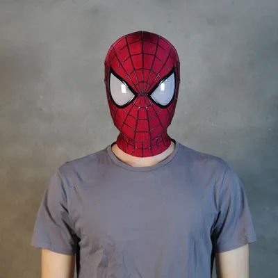 In Stock Marvel The Amazing Spider-Man 2 Mask Cosplay Toys Handmade Spider-Man Mask Including The Front Shell Halloween Gifts