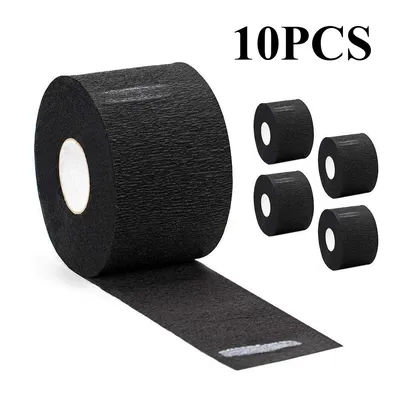 5/10 Rolls Disposable 1 Roll Hair Cutting Accessory Neck Paper Adjustable Barber Dedicated Salon Hairdressing White Neck Strips