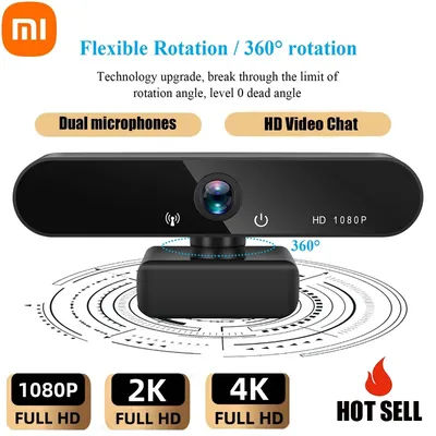 Xiaomi 4K Webcam PC Camera 2K 1080P High-Definition Network Camera USB Laptop Camera For Video Calling/Conference/Online Courses