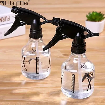 WANMEI 250ML Spray Bottle Adjustable Spray Container for Hair Plant and Home Cleaning Styling Tools Salon Barbershop Accessories