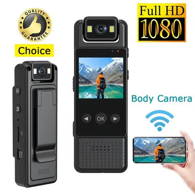 JOZUZE New Wifi Mini Camera 1080P Portable Digital Video Recorder Worn Police Small Body Cam Night Vision DV Miniature Camcorder