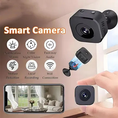Mini Security Camera Pro 4K FullHD WiFi Surveillance With 2 Way Audio Motion Detection Infrared Night Vision Security Cam