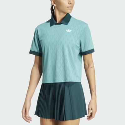 adidas Wimbledon 2025 Polo Pro Women's Tennis Apparel Powder Teal