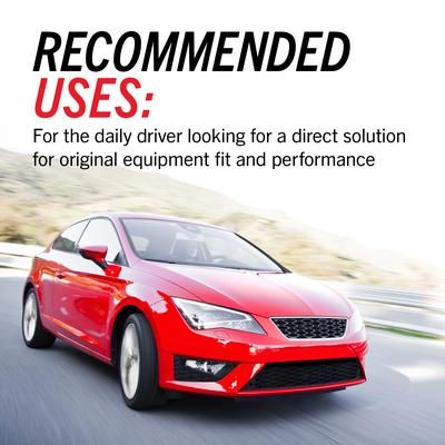 Powerstop Brake Disc & Pad Kit Z17 OE Replacement, Front, 2-year / 24000-mile limited warranty SC656