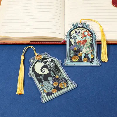 The Nightmare Before Christmas Acrylic Bookmarks Ideal for Halloween Decor Christmas Gifts, or Everyday Reading Sturdy Page Mark