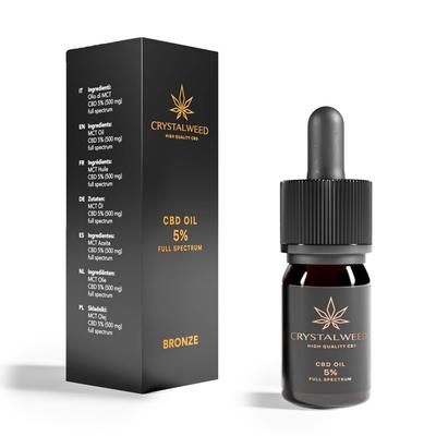 Crystalweed - Olio di CBD 5% Full spectrum 10 ml