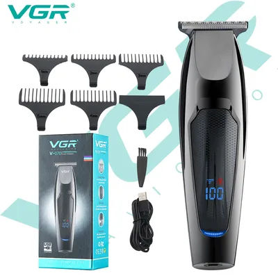 VGR 070 Hair Trimmer Professional Hair Clipper LED Display Hair Cutting Machine for Men Rechargeable Mini Men's Hair Trimmer