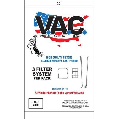 Windsor Sensor Upright Vacuum Replacement HEPA Filter Vacuum Bags, 9 Pack