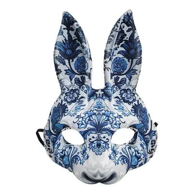 Masque de mascarade pour femmes, demi-visage créatif d'halloween, lapin, fournitures de costumes de Cosplay, couverture faciale pour décor de pâques