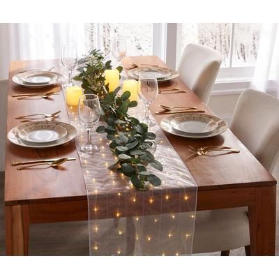 Pre-Lit Eucalyptus Garland by BrylaneHome in Green