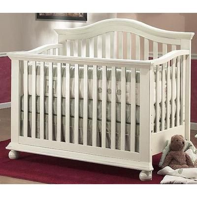 Sorelle Vista 3 Piece Nursery Set in French White - Crib, 5 Drawer Dresser & Armoire