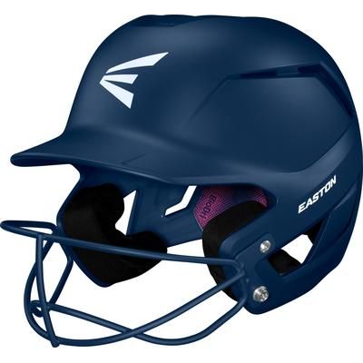 Easton Z50 Matte Batting Helmet with Softball Mask Navy