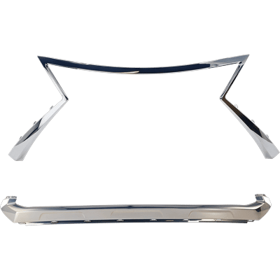 Replacement Grille Trim Chrome, 1-year unlimited-mileage warranty SET-RL07070003