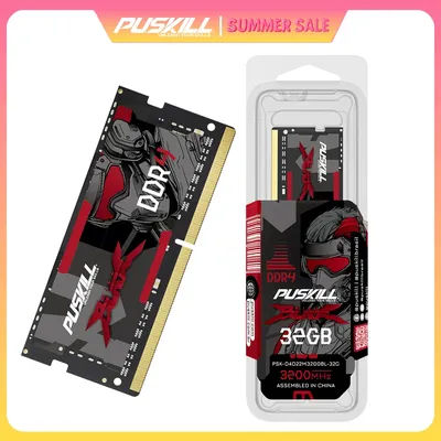 PUSKILL DDR4 Memoria Ram Notebook 32GB 16GB 8GB 4GB 3200 2666 2400 DDR3L 1.35V 1600 1333 Sodimm Laptop Memory