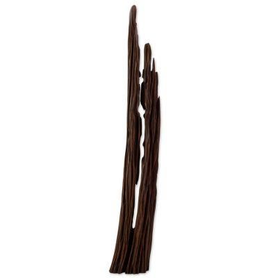 Magical Touch,'Hand Carved Driftwood Abstract Sculpture from India'